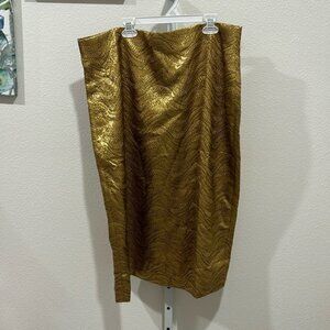J CREW COLLECTION NWT Golden Wave Brocade Pencil Skirt  Size 16